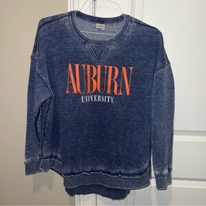 Chicka-d Women's Warm Up Crew Sweatshirt, Small, Auburn Tigers Size Large